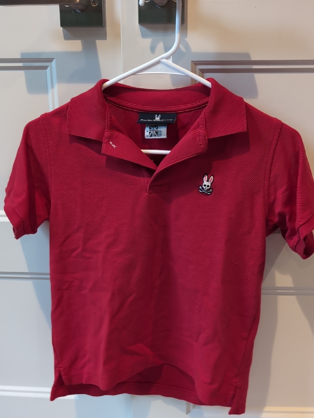 Psycho Bunny Red Short-Sleeve Polo